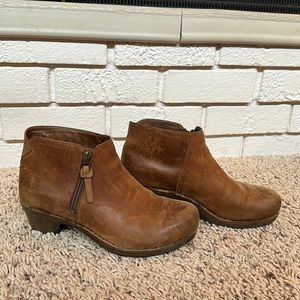 Dansko boots in camel